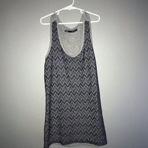 Gray Lace Tank